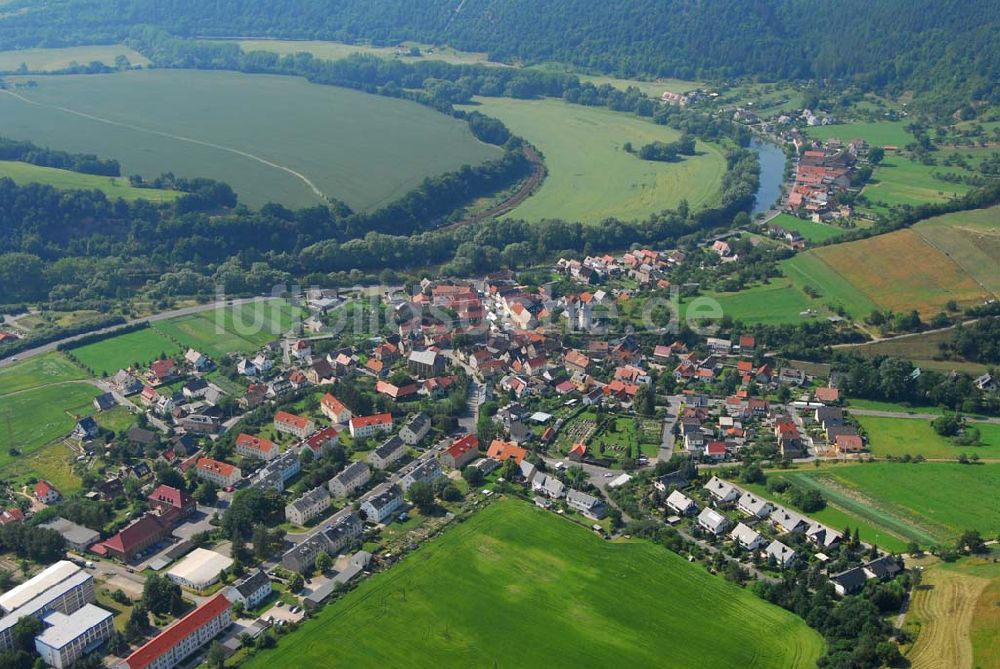 Kaulsdorf (Thüringen) aus der Vogelperspektive: Kaulsdorf an der Saale im Thüringer Wald