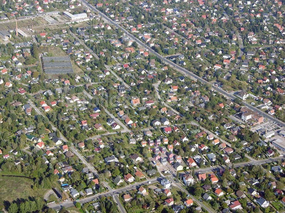 Luftbild Berlin-Kaulsdorf - Kaulsdorfer Garten der PREMIER-Deutschland GmbH Berlin-Kaulsdorf