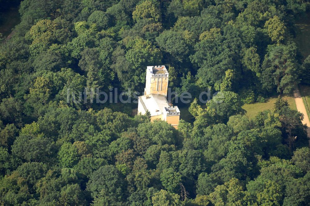 Berlin von oben - Kavaliershaus auf der Pfaueninsel