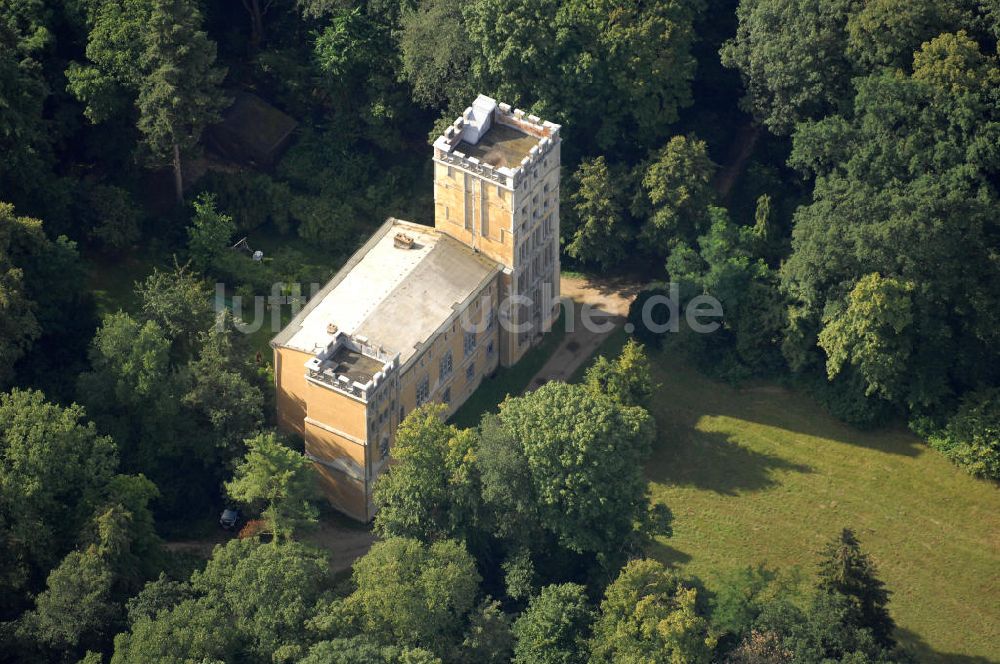 Luftaufnahme Berlin - Kavaliershaus auf der Pfaueninsel