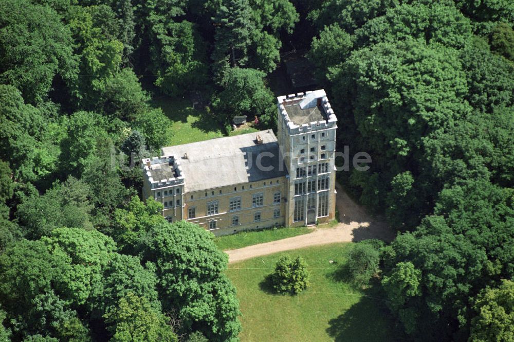 Berlin aus der Vogelperspektive: Kavaliershaus auf der Pfaueninsel in Berlin Wannsee