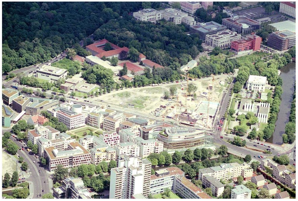 Berlin-Tiergarten von oben - Köbis Dreieck in Berlin Tiergarten