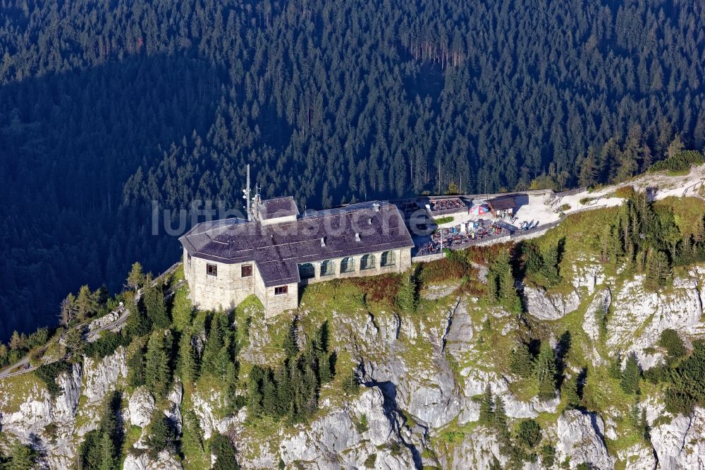 Luftbild Berchtesgaden - Kehlsteinhaus auf dem Obersalzberg in Berchtesgaden im Bundesland Bayern