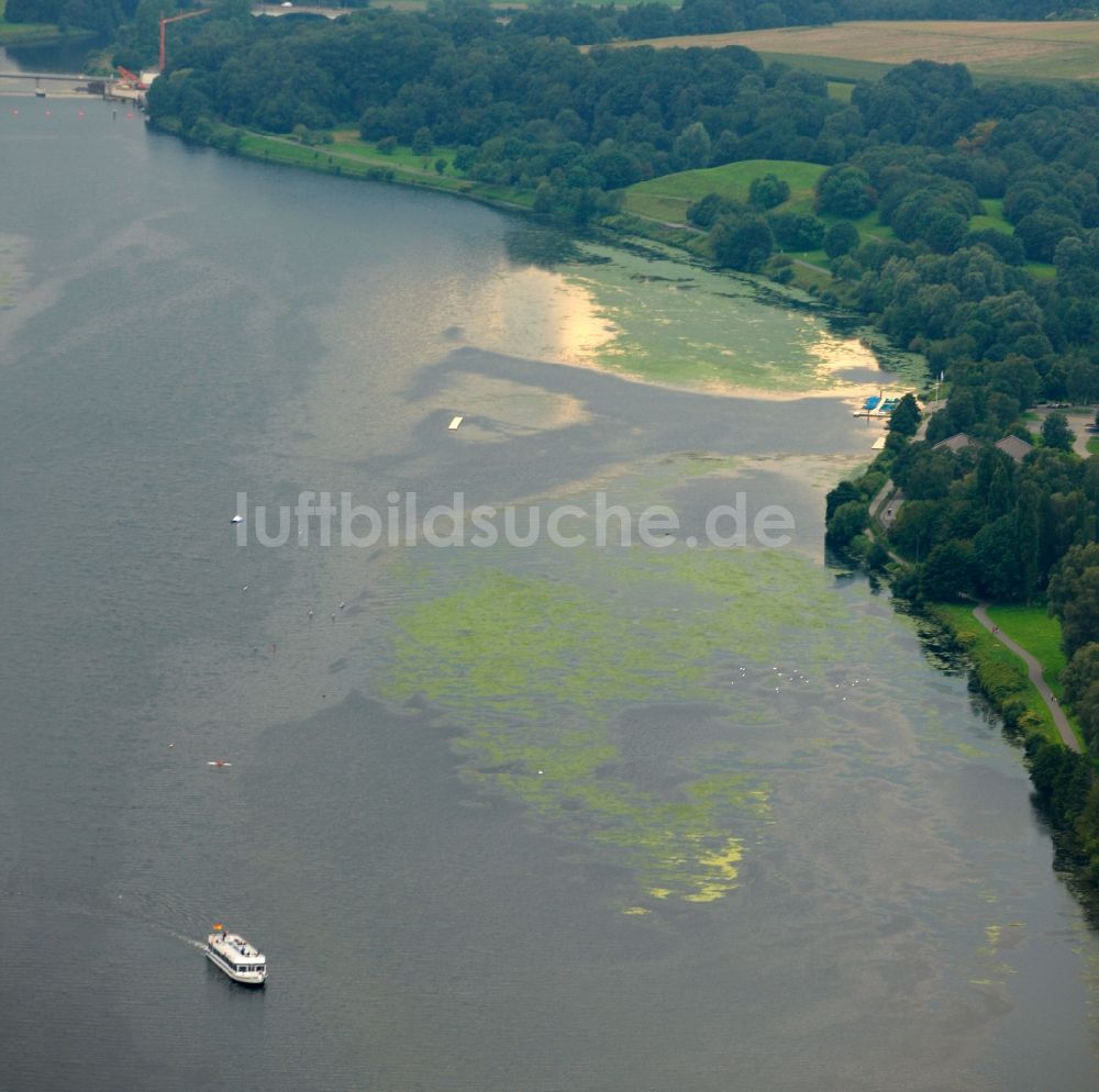 Bochum von oben - Kemnader See in Bochum im Bundesland Nordrhein-Westfalen