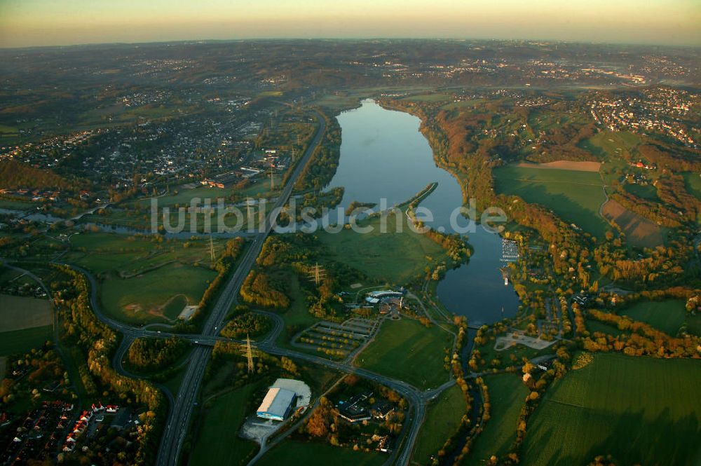 Luftaufnahme Bochum - Kemnader Stausee Bochum