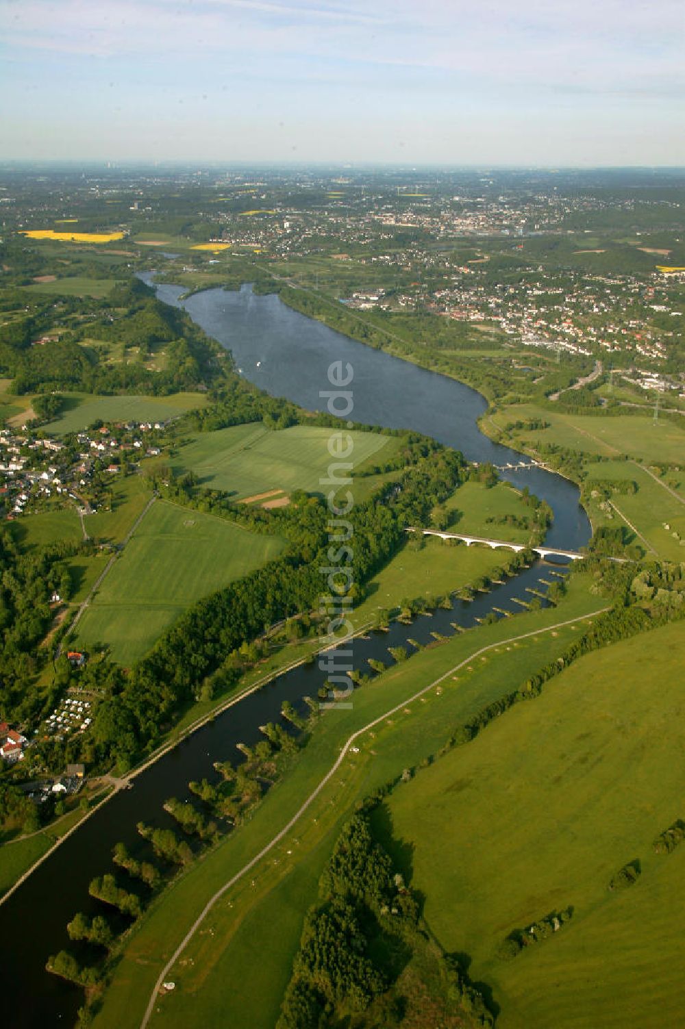 Luftaufnahme Bochum - Kemnader Stausee Bochum