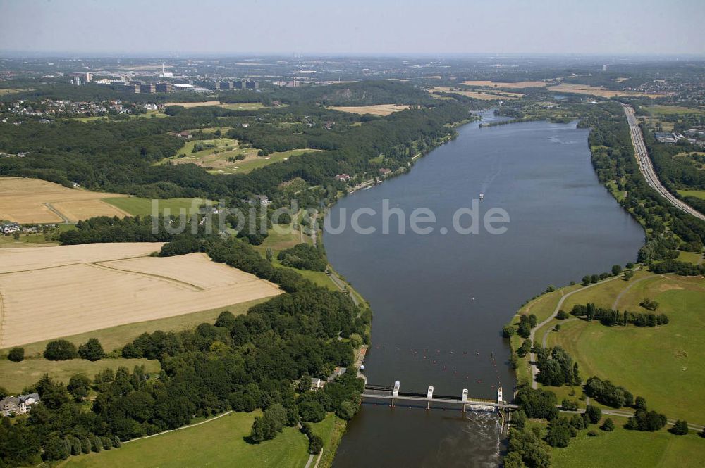 Bochum von oben - Kemnader Stausee Bochum