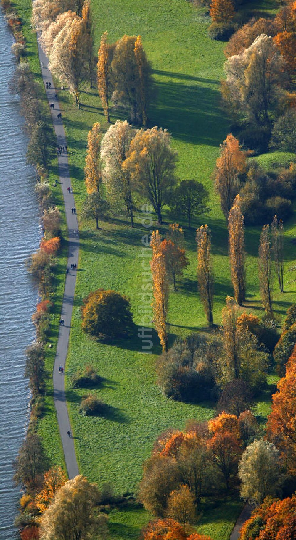 Bochum von oben - Kemnader Stausees Bochum