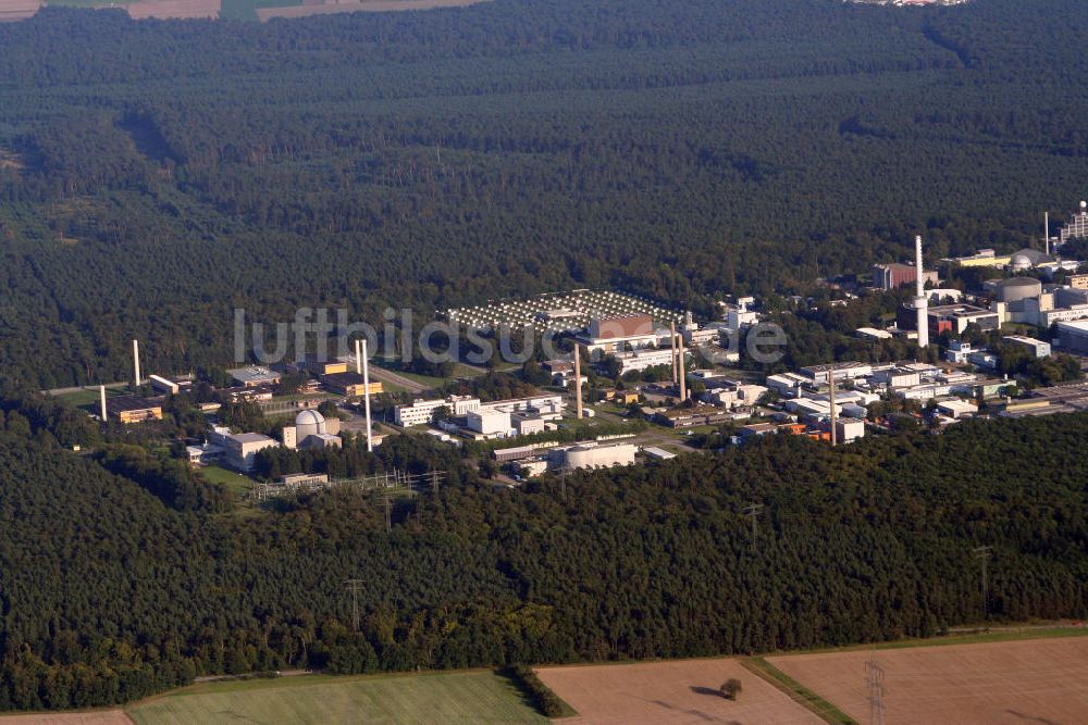 Karlsruhe aus der Vogelperspektive: Kernforschungszentrum Karlsruhe