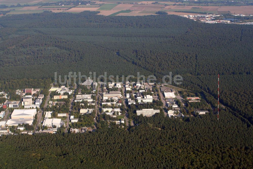 Karlsruhe aus der Vogelperspektive: Kernforschungszentrum Karlsruhe