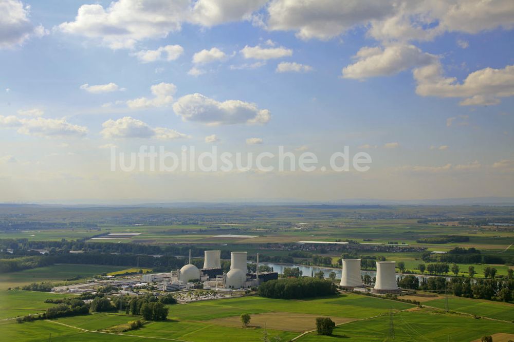 Luftaufnahme Biblis - Kernkraftwerk Biblis