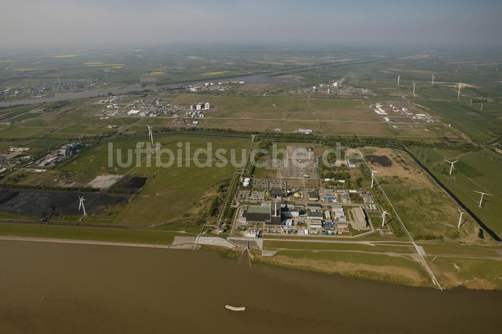 Brunsbüttel von oben - Kernkraftwerk in Brunsbüttel in Schleswig-Holstein