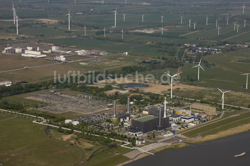 Brunsbüttel von oben - Kernkraftwerk in Brunsbüttel in Schleswig-Holstein