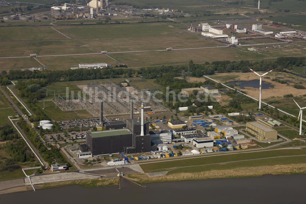 Luftaufnahme Brunsbüttel - Kernkraftwerk in Brunsbüttel in Schleswig-Holstein