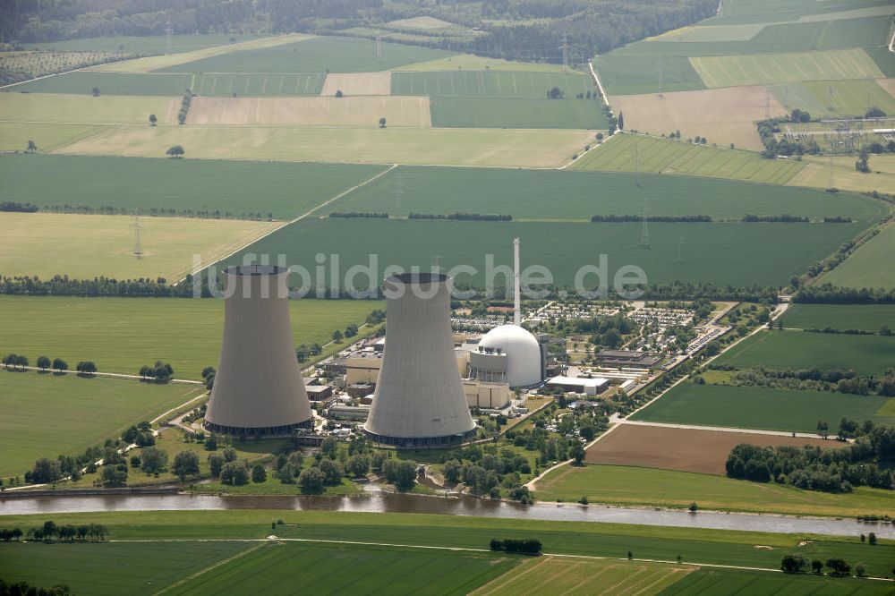 Grohnde von oben - Kernkraftwerk Grohnde / Niedersachsen