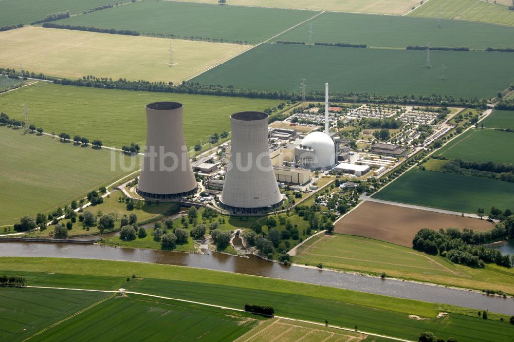 Luftaufnahme Grohnde - Kernkraftwerk Grohnde / Niedersachsen