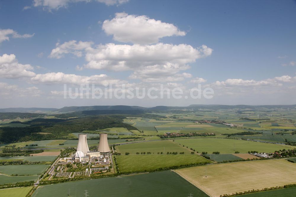 Grohnde von oben - Kernkraftwerk Grohnde / Niedersachsen