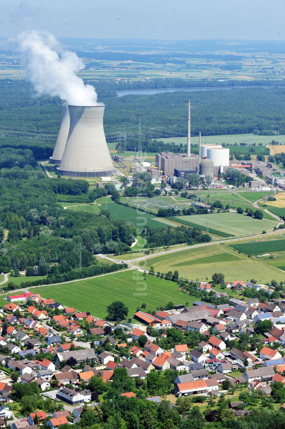 Luftbild Gundremmingen - Kernkraftwerk Gundremmingen / Bayern