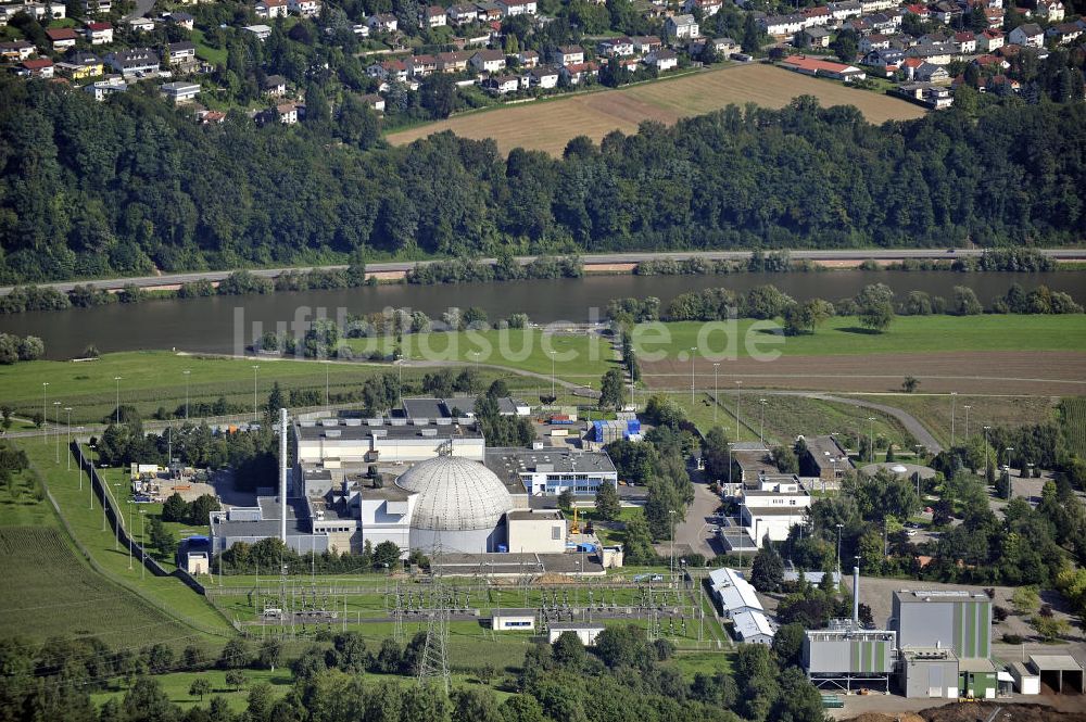 Luftaufnahme Obrigheim - Kernkraftwerk Obrigheim