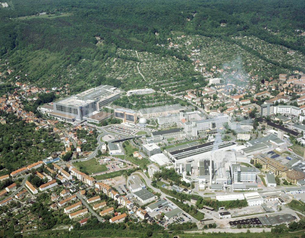 Luftbild Jena - Kernstandort von ZEISS-JENA