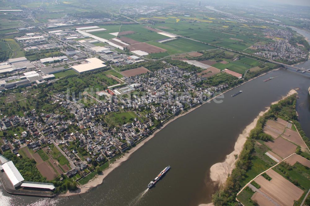 Koblenz OT Kesselheim aus der Vogelperspektive: Kesselheim, ein Ortsteil von Koblenz in Rheinland-Pfalz