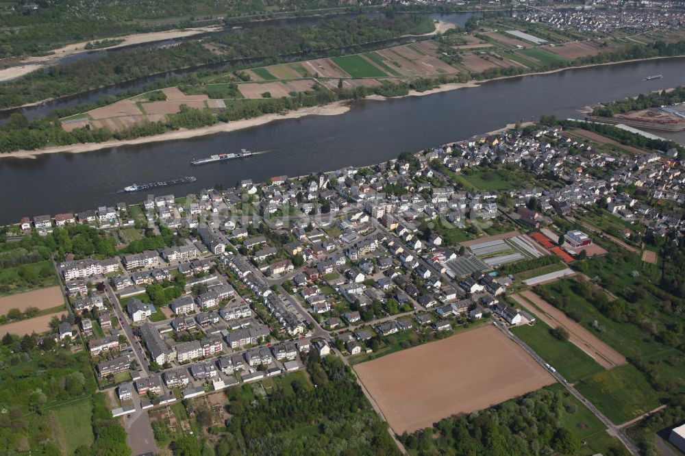 Koblenz OT Kesselheim von oben - Kesselheim, ein Ortsteil von Koblenz in Rheinland-Pfalz