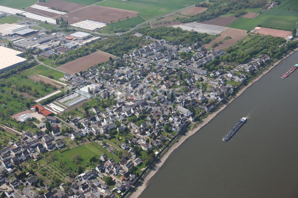 Luftbild Koblenz OT Kesselheim - Kesselheim, ein Ortsteil von Koblenz in Rheinland-Pfalz