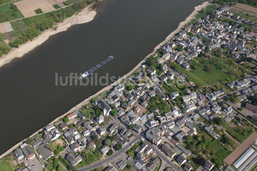 Koblenz OT Kesselheim von oben - Kesselheim, ein Ortsteil von Koblenz in Rheinland-Pfalz