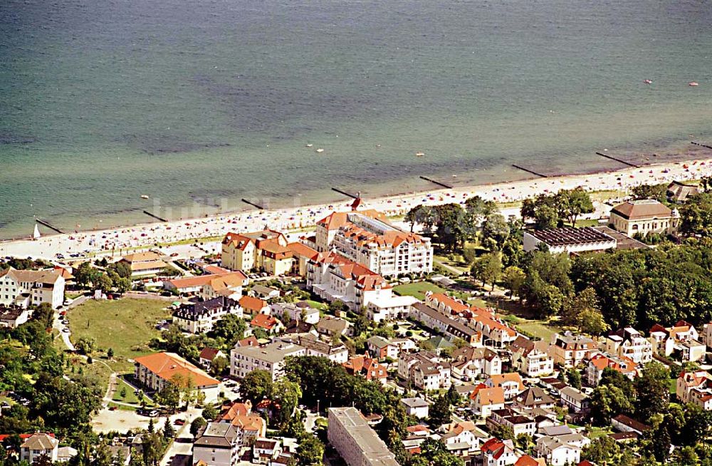 Luftbild Kühlungsborn / Mecklenburg Vorpommern - Kühlungsborn in Mecklenburg Vorpommern Hotelneubaukomplex Appartemnethaus Meeresblick Ostseeallee 45 18225 Ostseebad Kühlingsborn KONTAKT: Karin & Peter Kreye Kirchhofstr