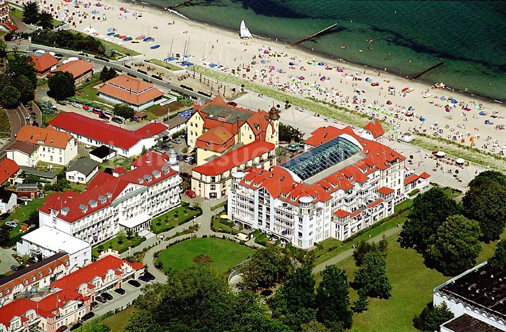 Luftbild Kühlungsborn / Mecklenburg Vorpommern - Kühlungsborn in Mecklenburg Vorpommern Hotelneubaukomplex Appartemnethaus Meeresblick Ostseeallee 45 18225 Ostseebad Kühlingsborn KONTAKT: Karin & Peter Kreye Kirchhofstr