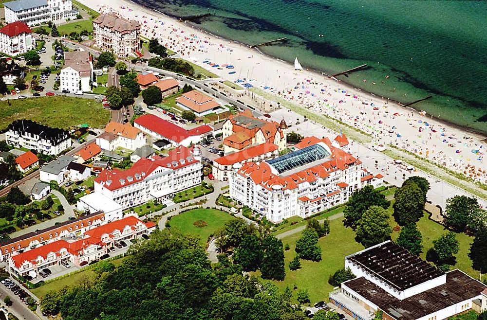 Luftaufnahme Kühlungsborn / Mecklenburg Vorpommern - Kühlungsborn in Mecklenburg Vorpommern Hotelneubaukomplex Appartemnethaus Meeresblick Ostseeallee 45 18225 Ostseebad Kühlingsborn KONTAKT: Karin & Peter Kreye Kirchhofstr