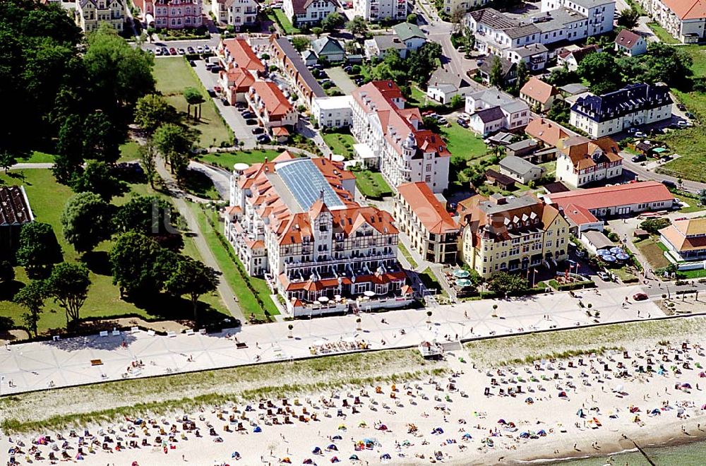 Luftaufnahme Kühlungsborn / Mecklenburg Vorpommern - Kühlungsborn in Mecklenburg Vorpommern Hotelneubaukomplex Appartemnethaus Meeresblick Ostseeallee 45 18225 Ostseebad Kühlingsborn KONTAKT: Karin & Peter Kreye Kirchhofstr