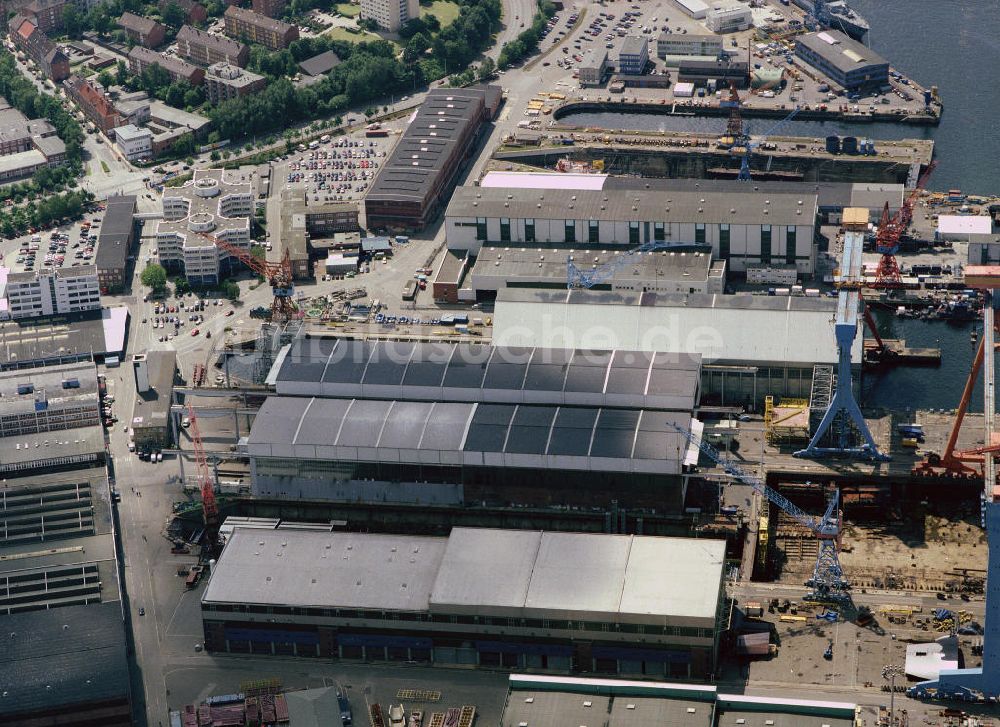 KIEL von oben - Kieler Werft