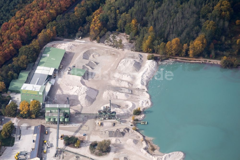 Luftbild Malsch - Kies in Malsch im Bundesland Baden-Württemberg