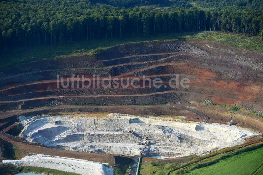 Luftbild Greifenstein - Kies- Tagebau in Greifenstein im Bundesland Hessen, Deutschland