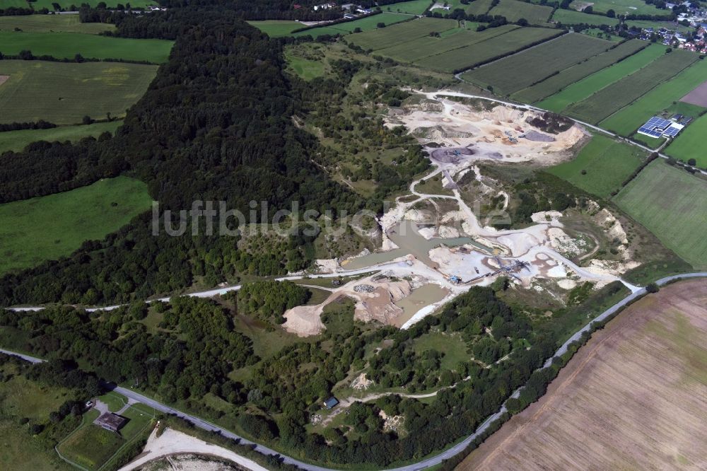 Luftbild Oeversee - Kies- Tagebau in Oeversee im Bundesland Schleswig-Holstein