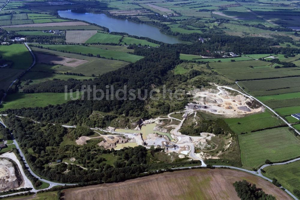 Luftbild Oeversee - Kies- Tagebau in Oeversee im Bundesland Schleswig-Holstein