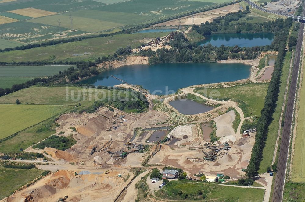 Luftbild Pulheim - Kies- Tagebau Pulheimer See in Pulheim im Bundesland Nordrhein-Westfalen, Deutschland