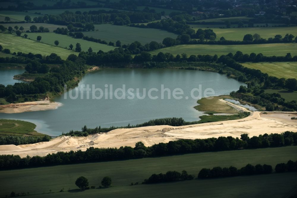 Luftbild Bark - Kies- Tagebau - See in Bark im Bundesland Schleswig-Holstein