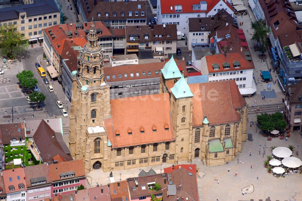 Luftbild Heilbronn - Kilianskirche in Heilbronn