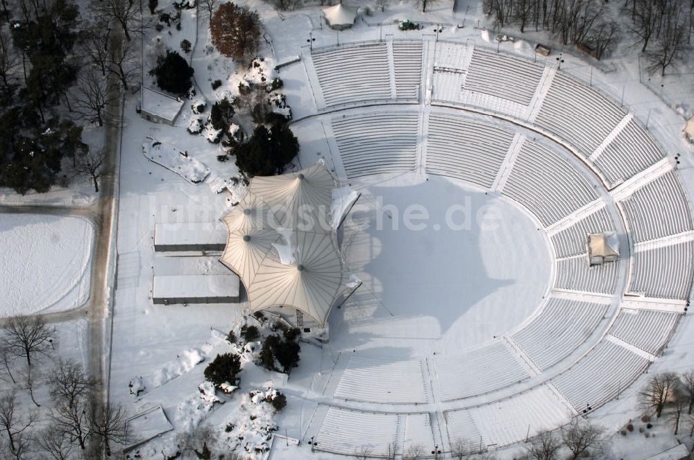 Berlin von oben - Kindl-Bühne / stage in Berlin-Köpenick im Winter