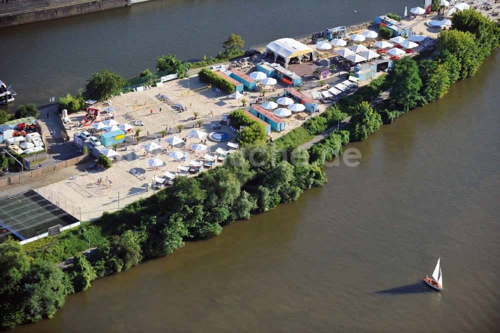 Luftbild Offenbach - King Kamehameha BEACH Club in Offenbach im Bundesland Hessen