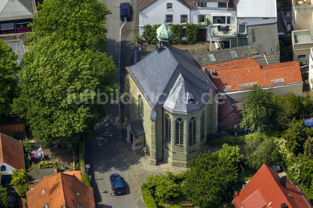 Luftaufnahme Soest - Kirche Brunsteinkapelle in Soest im Bundesland Nordrhein-Westfalen