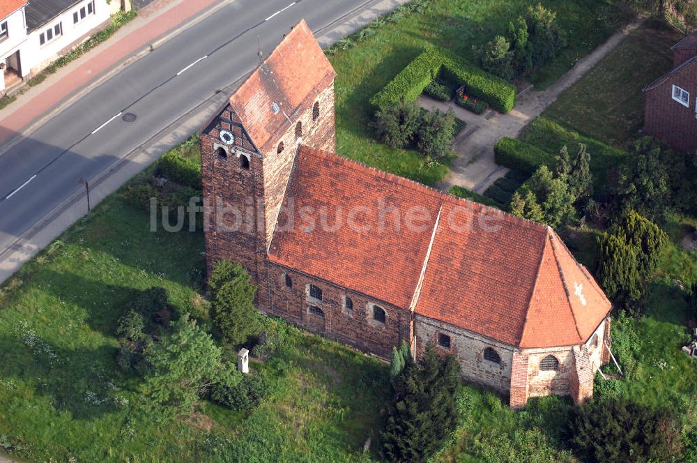 Fischbeck von oben - Kirche von Fischbeck