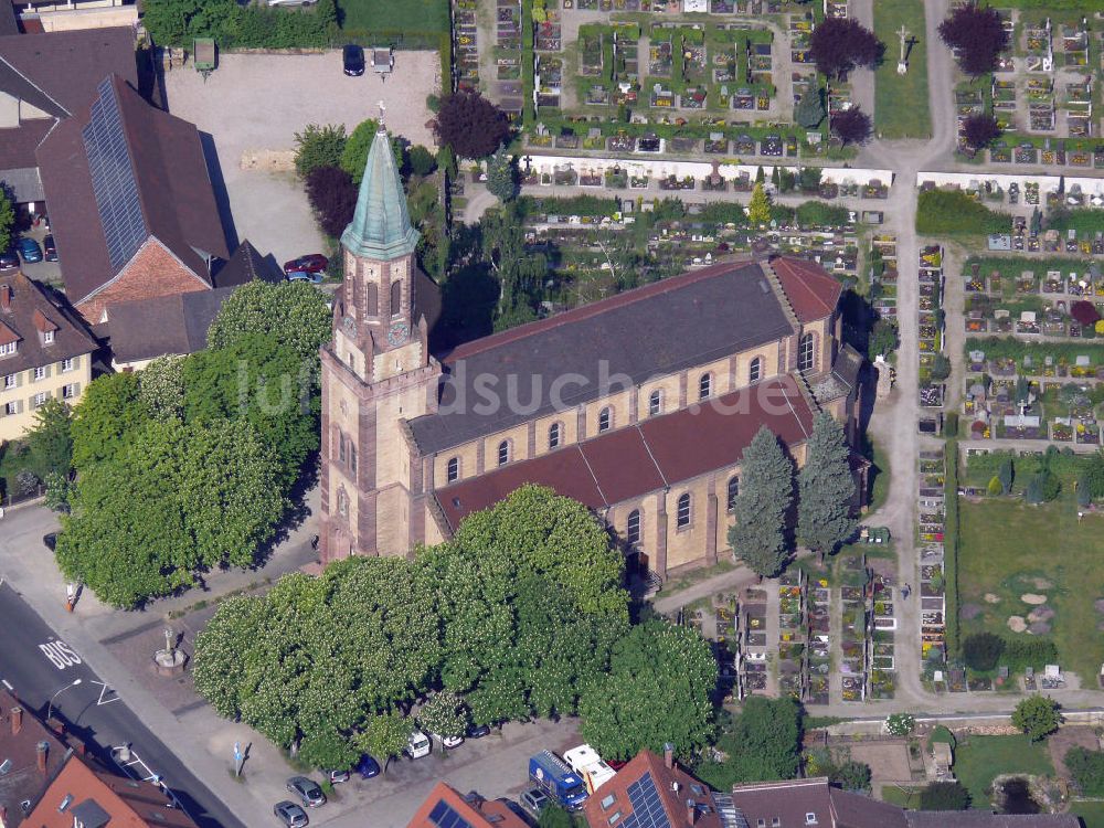 Luftbild Freiburg - Kirche Freiburg