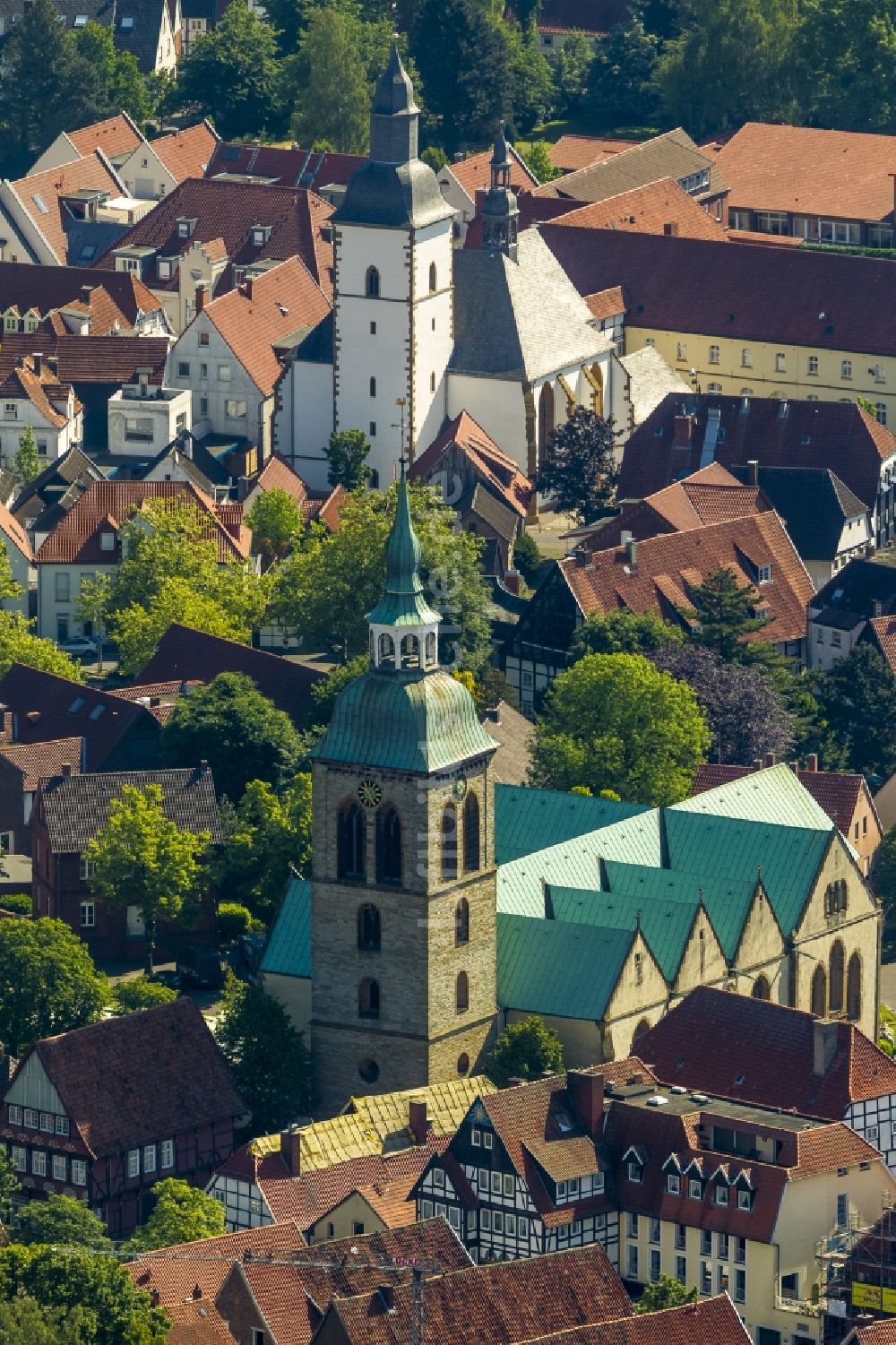 Luftbild Rheda-Wiedenbrück - Kirchen in Rheda-Wiedenbrück im Bundesland Nordrhein-Westfalen