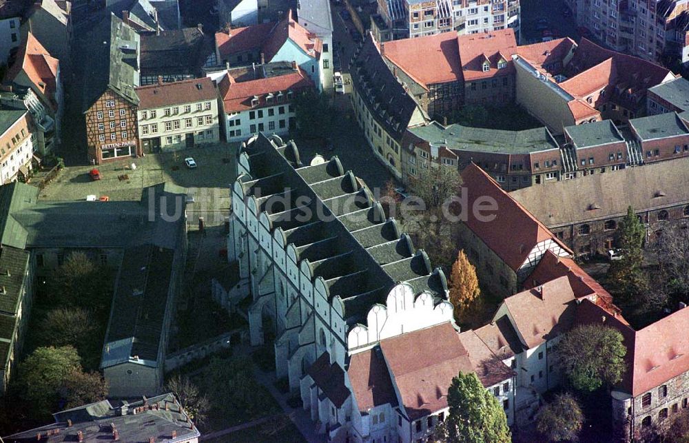 Halle / Saale aus der Vogelperspektive: Kirchenbau in Halle an der Saale