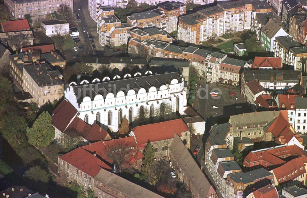 Halle / Saale aus der Vogelperspektive: Kirchenbau in Halle an der Saale