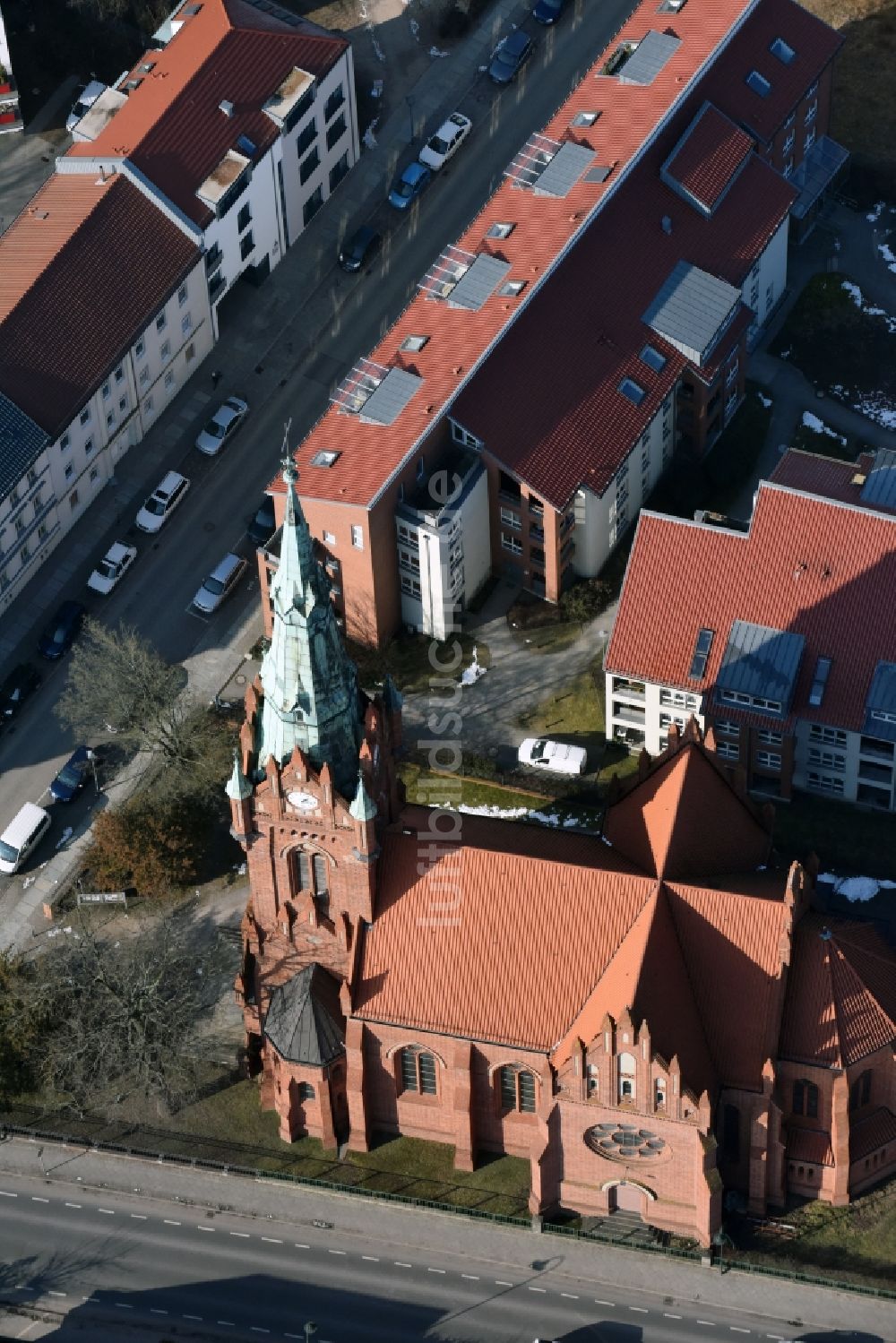 Bernau Von Oben - Kirchengebäude Der Kath. Herz-Jesu-Kirche In Bernau ...