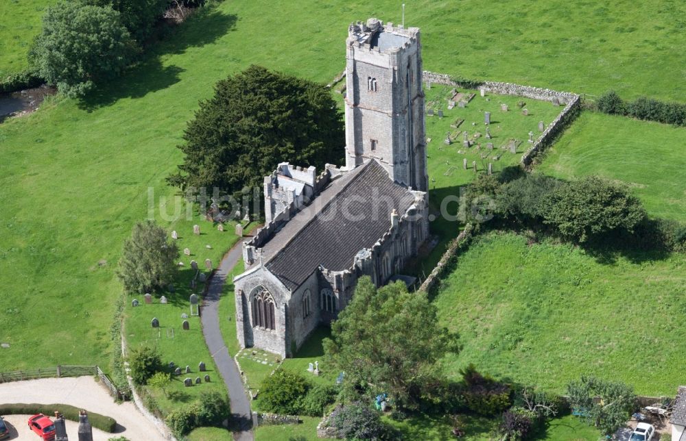 Luftbild Littlehempston - Kirchengebäude der baptistischen St. John Kirche in Littlehempston in England, Vereinigtes Königreich